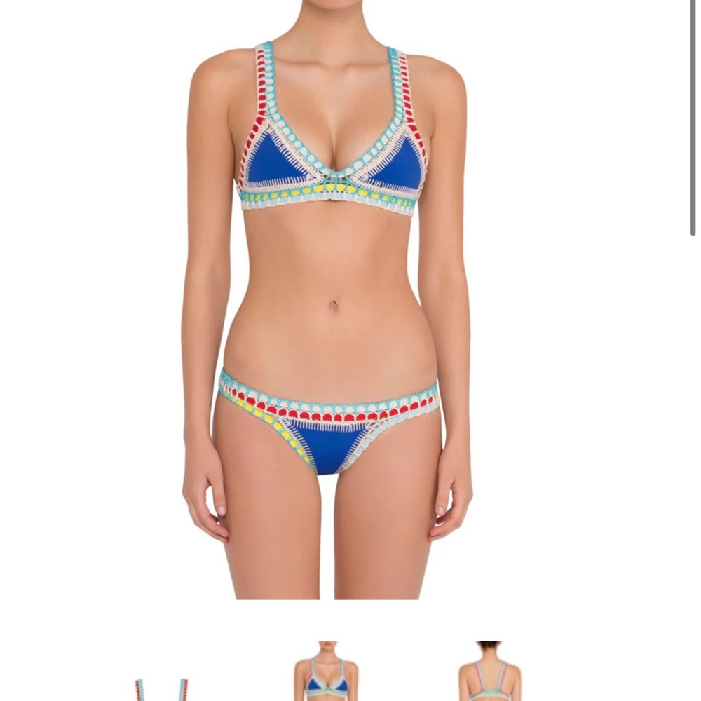 KIINI Vibrant Blue Crochet Bikini